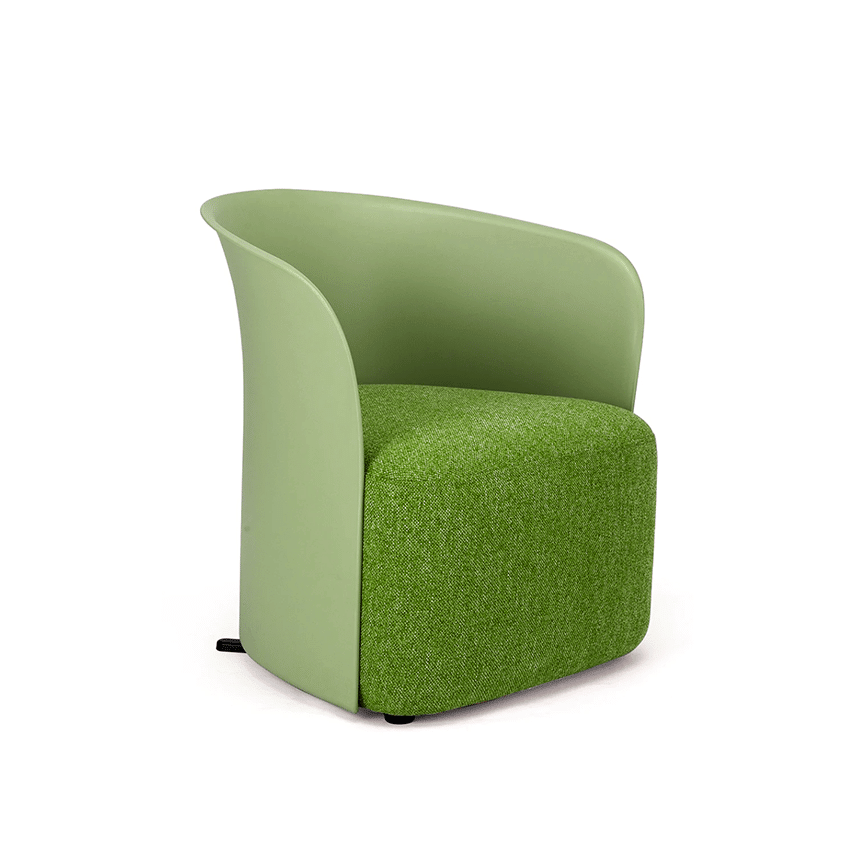 Хуванцар түшлэгтэй даавуун сандал